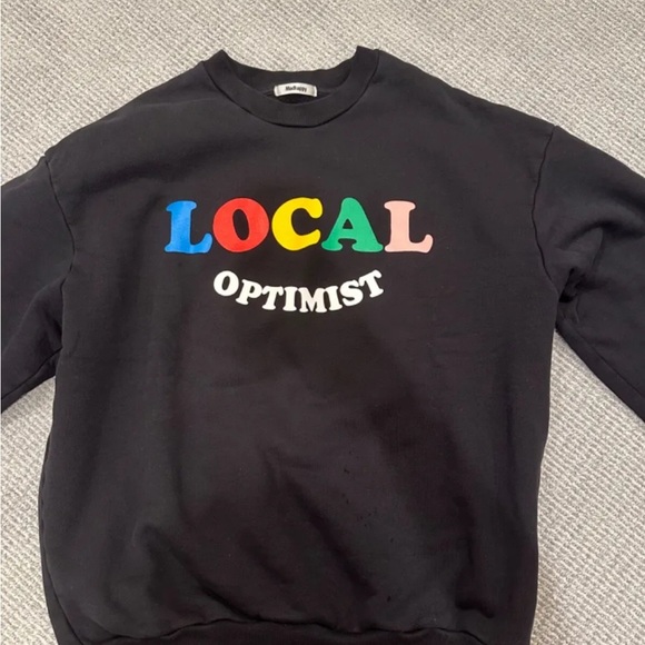 Madhappy Local Optimist Black Crewneck Limited Edition not sold anymore - Picture 1 of 5